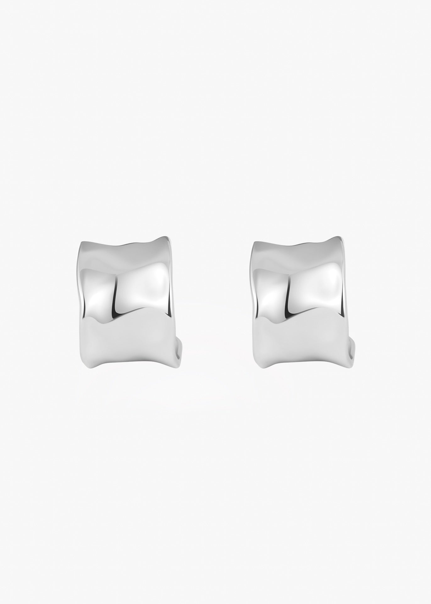 Gentle Tidal Huggie Earrings