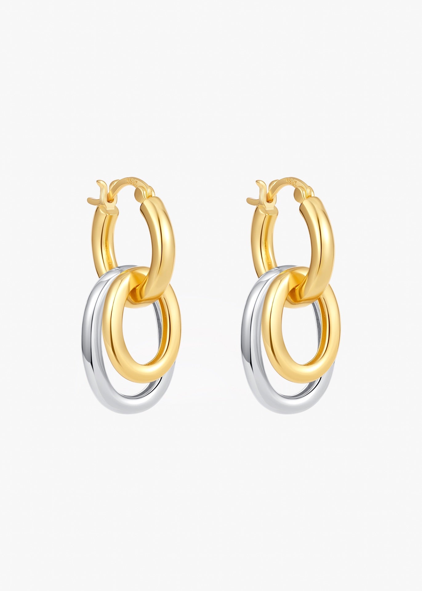 Interlocking Circle Earrings