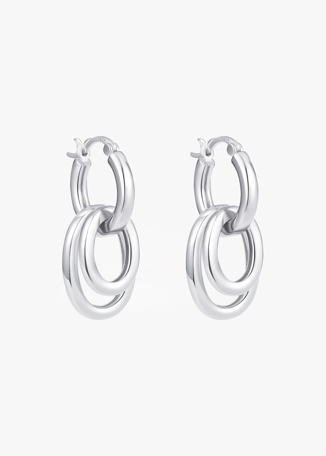 Interlocking Circle Earrings