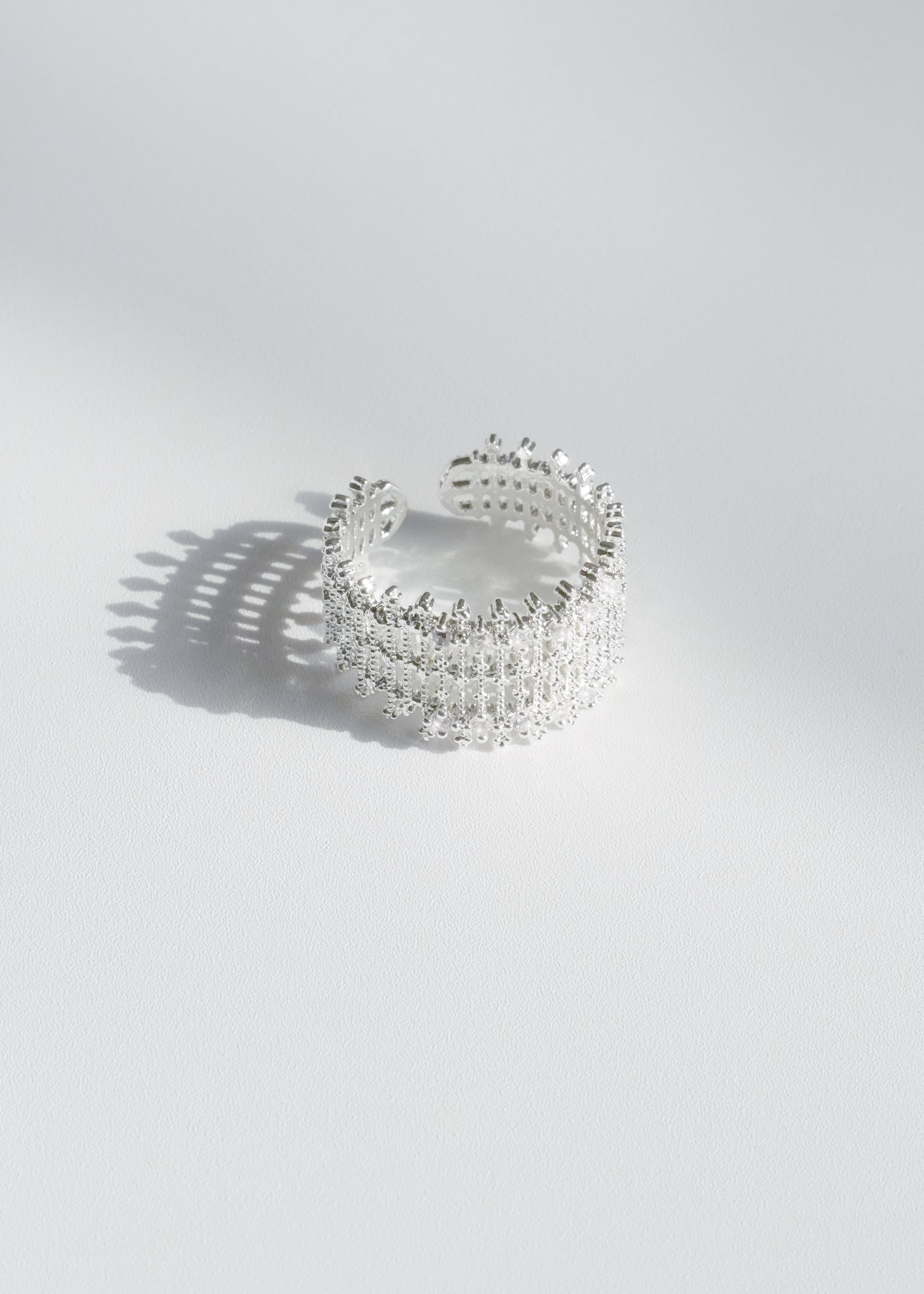 「Close to Skin」Lace Veil Open Ring