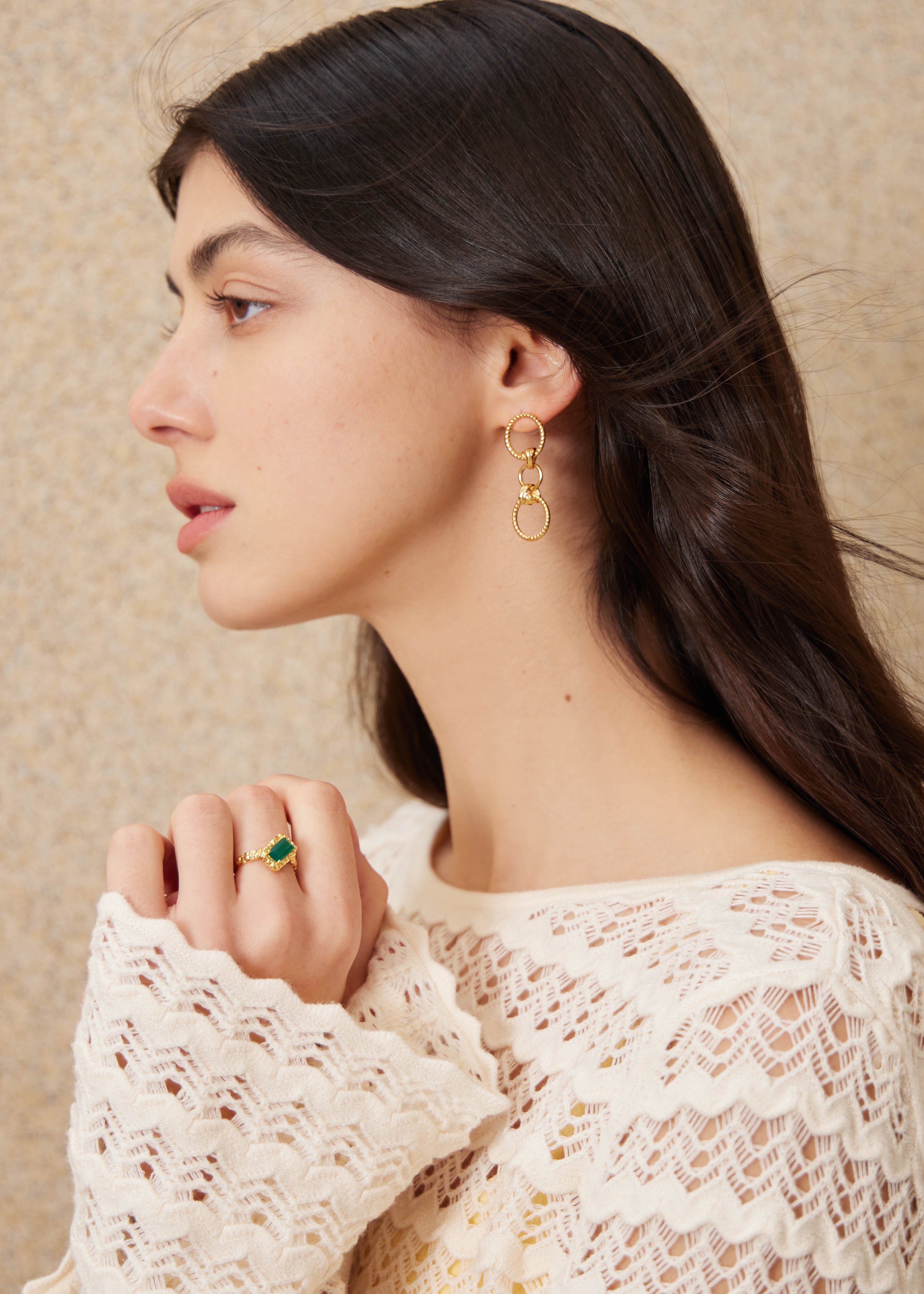 Golden Vermeer Open Ring