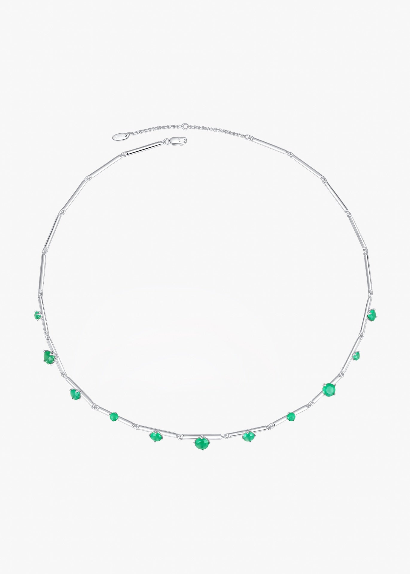 Starry Green Chalcedony Necklace