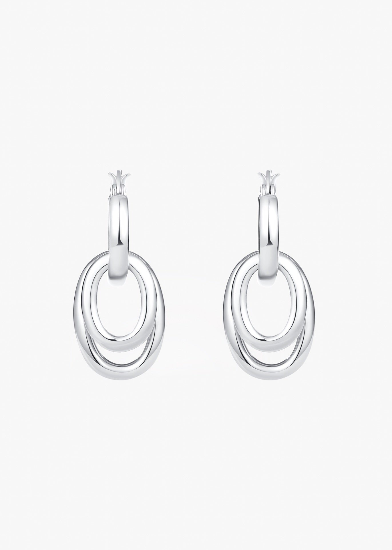 Interlocking Circle Charm Earrings