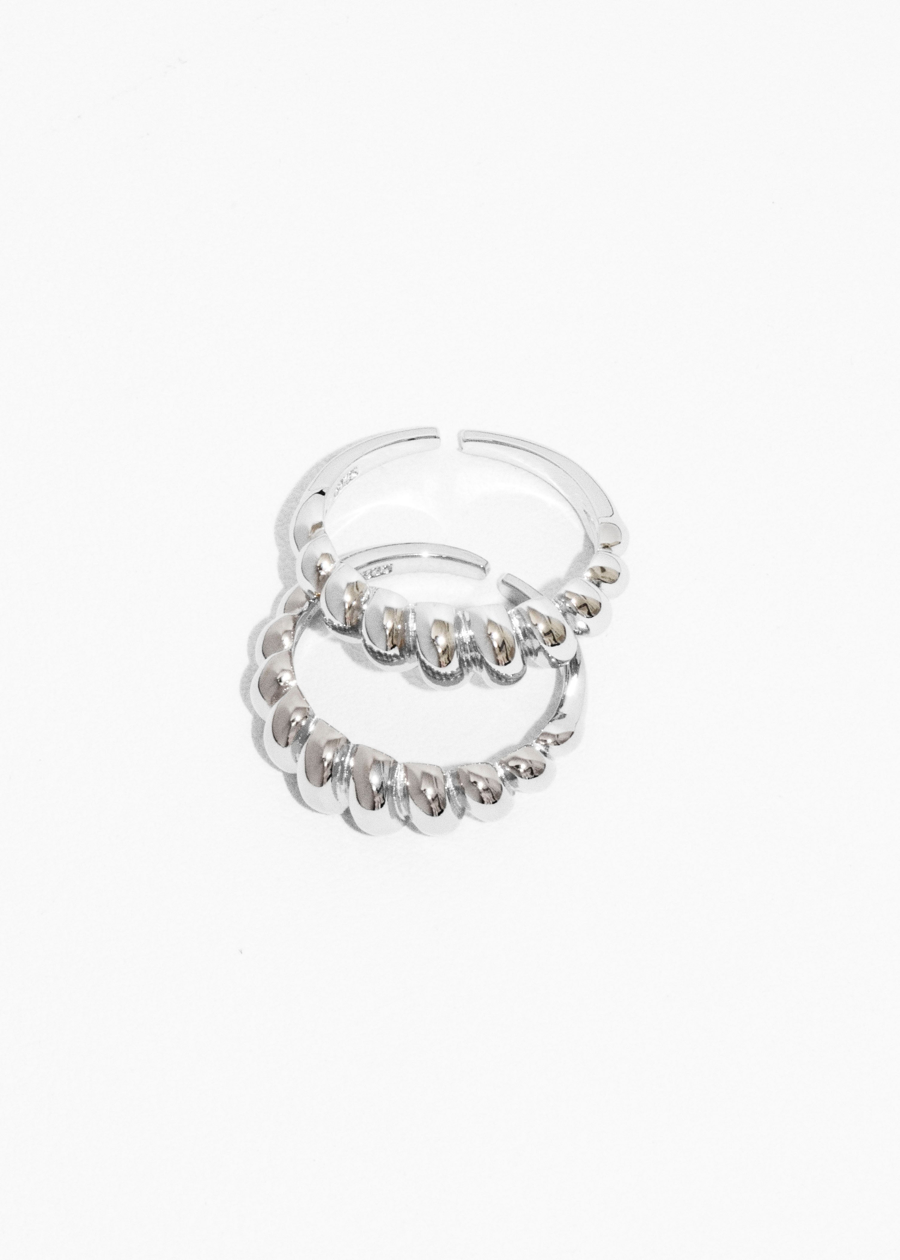 Sleek Twisted Charm Ring