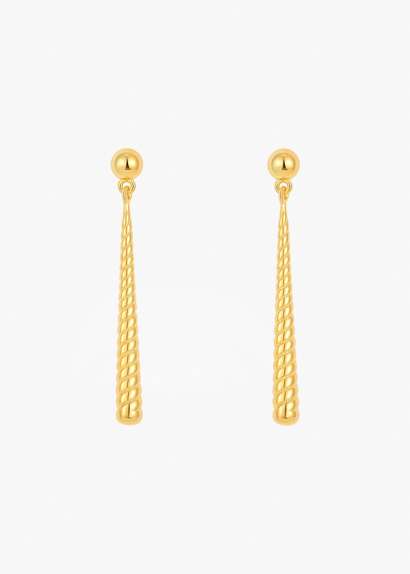 Teardrop Earrings - Spiral Edition