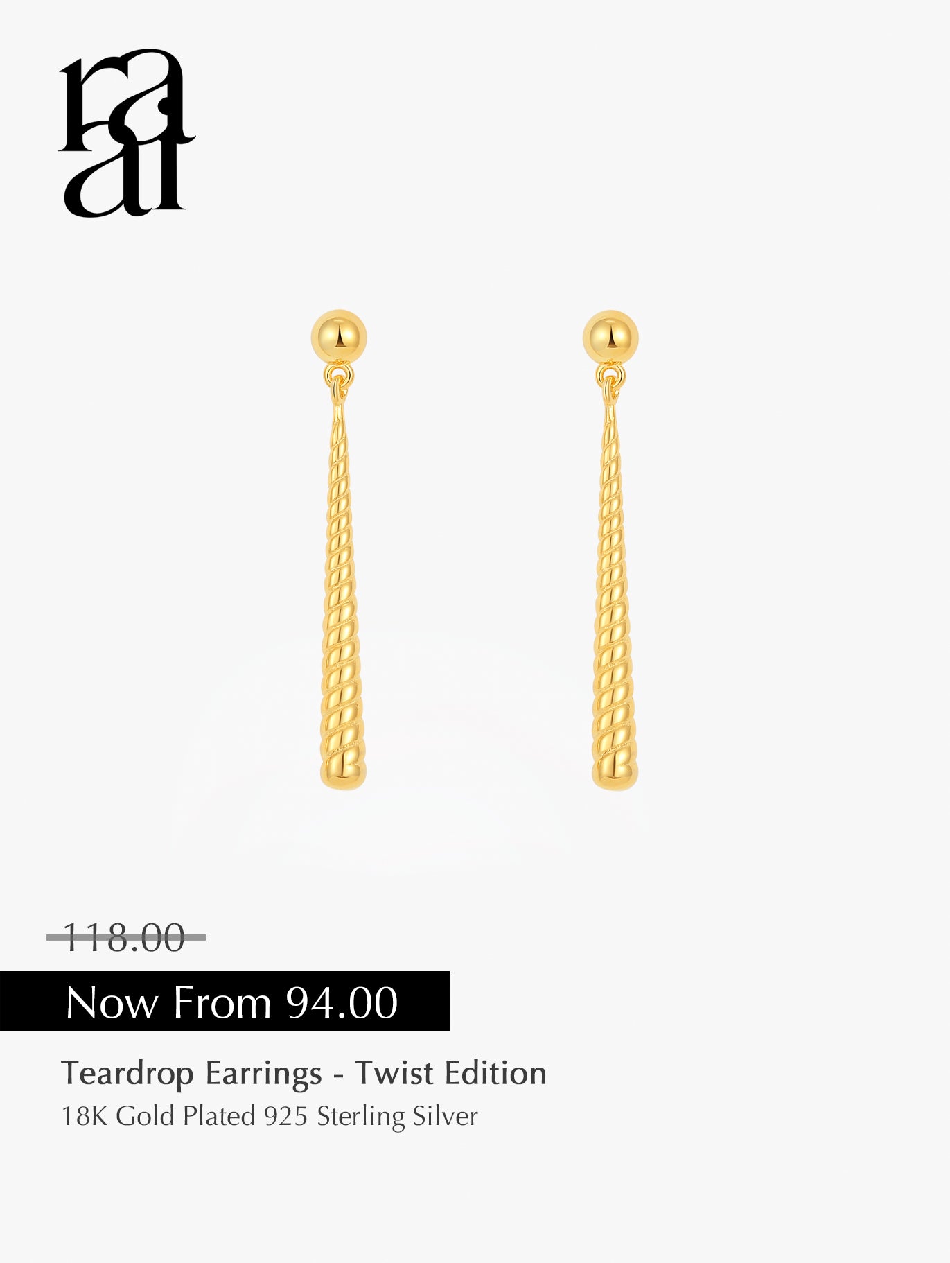 Teardrop Earrings - Spiral Edition