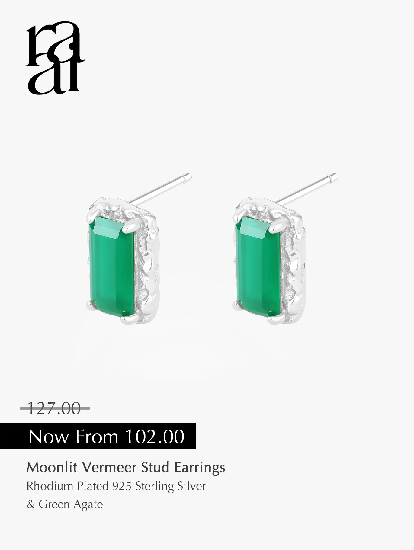 Moonlit Vermeer Stud Earrings